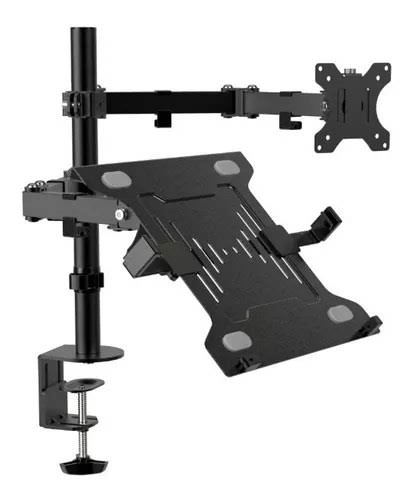 Brazo soporte monitor instalado